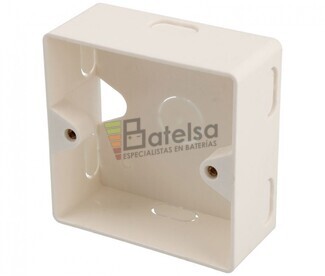 Caja para superficie o empotrar 80x80mm