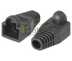 Capuchn de plstico para RJ45 negro