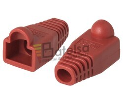 Capuchn de plstico para RJ45 rojo