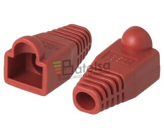 Capuchn de plstico para RJ45 rojo