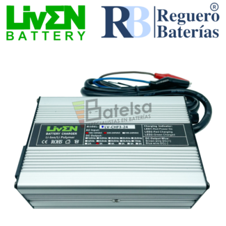 Cargador bateras 24 Voltios 3 Amperios Litio LifePO4