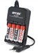 Cargador bateras AAA-AA con 4 Baterias AA 1.2V 2.700mAh