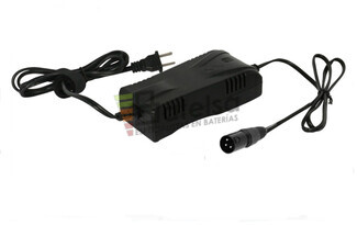 Cargador de bateras 24 Voltios 2 Amperios con conector XLR