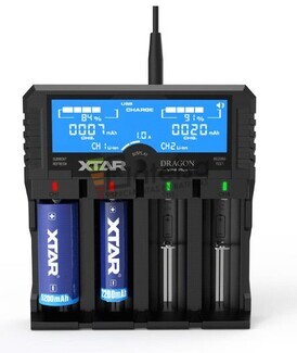 Cargador multifunciin Xtar VP4 Plus Dragon
