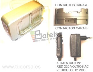 Cargador multiple para bateras de cmaras y videocamaras JVC, Panasonic