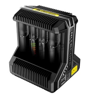 Cargador Nitecore I8 para 8 bateras Li-ion, Ni-Mh, Ni-Cd