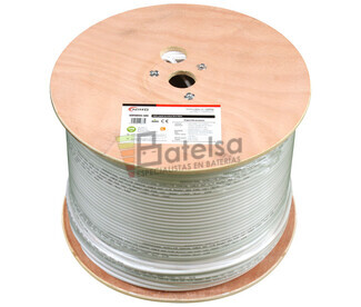 Carrete de cable coaxial de antena blanco, 500m