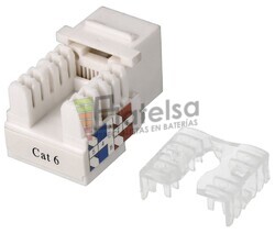 Conec.Keystone RJ45 Cat6 UTP Hembra tool-less IDC dual 90