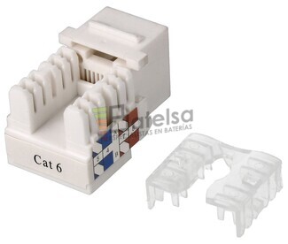 Conec.Keystone RJ45 Cat6 UTP Hembra tool-less IDC dual 90