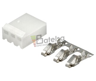 Conector areo hembra Molex 3 Contactos paso 3,96