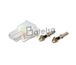 Conector areo Mini Tamiya hembra 2 Pines paso 4.2mm