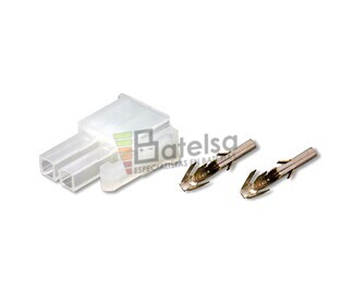 Conector areo Mini Tamiya hembra 2 Pines paso 4.2mm