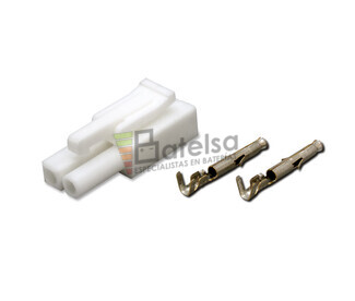 Conector areo Mini Tamiya Hembra 2 Pines paso 4.5mm