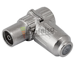 Conector de antena hembra TV 9,5mm metlico