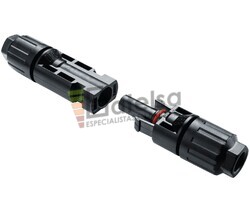 Conector MC4 macho-hembra para conexionado placas solares