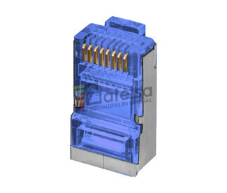 Conector modular RJ45 FTP Cat.6 blindado