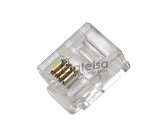 Conector modular telefnico RJ11 100 unidades