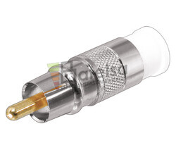 Conector RCA macho por compresin