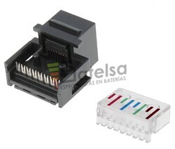 Conector RJ45 Cat.5 UTP hembra panel