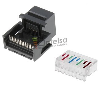 Conector RJ45 Cat.5 UTP hembra panel