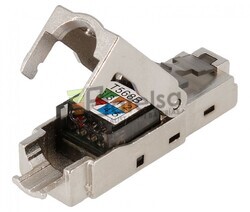 Conector RJ45 Cat.6 FTP macho tool-less