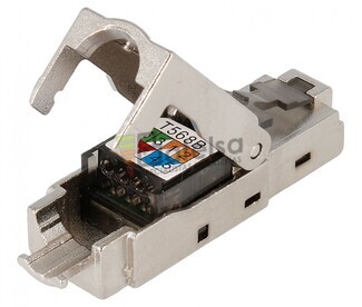 Conector RJ45 Cat.6 FTP macho tool-less