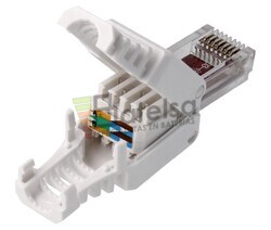 Conector RJ45 Cat.6 UTP macho tool-less