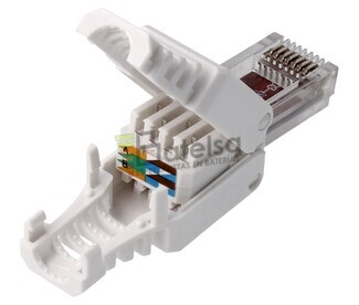 Conector RJ45 Cat.6 UTP macho tool-less