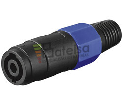 Conector speakon hembra area 4 Pin con conector cable