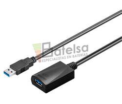 Conexin Activa USB-A 3.0 macho-hembra USB-A 3.0 ,5 metros