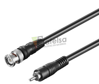 Conexin BNC macho a RCA macho 75 Ohm 1.0m