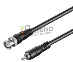 Conexin BNC macho a RCA macho 75 Ohm 2.0m