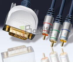 Conexin DVI-I macho con ferrita-3RCA macho con ferrita 1.5 metros