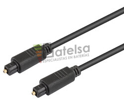 Conexin fibra ptica audio Toslink macho - macho 0.5 metros