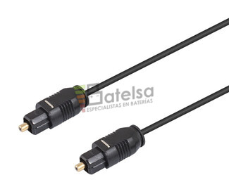 Conexin fibra ptica audio Toslink macho - macho 2 metros diam.ext 2 mm