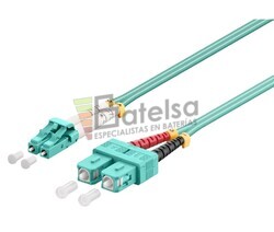 Conexin fibra ptica para datos LC/SC, multimodo dplex, 1m