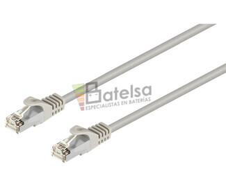 Conexin FTP Cat.5e RJ45 macho - macho, 0.5m Gris