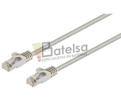 Conexin FTP Cat.6 RJ45 macho - macho, 0.5m Gris