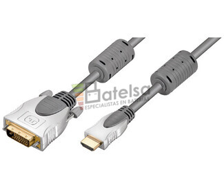 Conexin HDMI macho a DVI-D (24+1) macho 5 metros