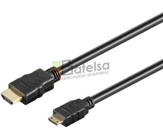 Conexin HDMI macho a Mini HDMI macho Hi-Speed 1.5 metros