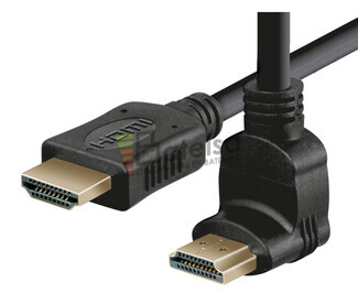 Conexin HDMI macho recto - macho acodado Izq. 1.0m