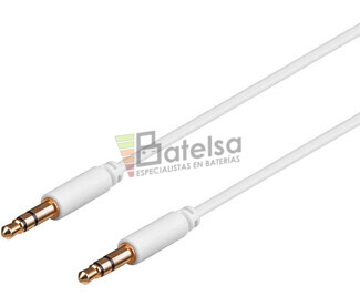 Conexin jack estreo 3.5 mm macho-macho conectores finos 3 metros