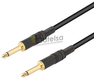 Conexin jack macho mono a macho mono 6.3mm 1 metros