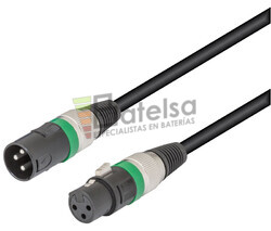 Conexin para altavoz xlr-canon 3 Pin macho-hembra 10 metros