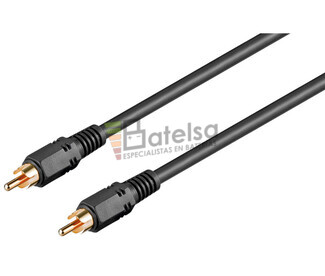 Conexin RCA macho a RCA macho, Video-75 Ohm 15 metros