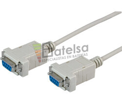 Conexin SUB-D 9 pines hembra-hembra Null Modem ,1.8 metros