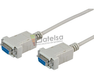 Conexin SUB-D 9 pines hembra-hembra Null Modem ,1.8 metros