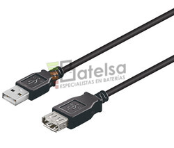 Conexin USB-A 2.0 macho-hembra USB-A 2.0 0.3 metros