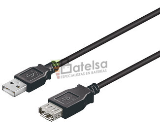 Conexin USB-A 2.0 macho-hembra USB-A 2.0 0.3 metros