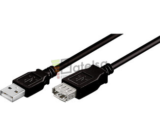 Conexin USB-A 2.0 macho-hembra USB-A 2.0, 1.8 metros